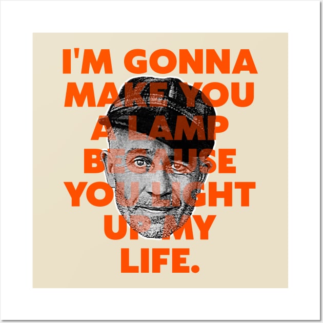 Ed Gein - I Made You A Lamp True Crime Design Wall Art by darklordpug